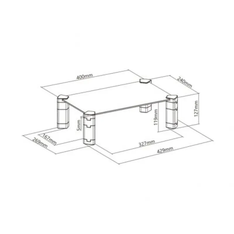 Soporte para Monitor Aisens MR01C-109/ hasta 20kg Soporte para Monitor Aisens MR01C-109/ hasta 20kg
