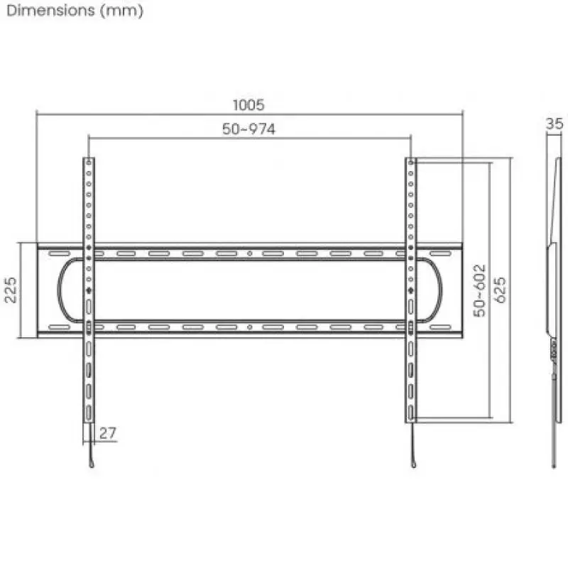 Soporte de Pared Aisens WT120F-293 para TV de 60-120'/ hasta 160kg Soporte de Pared Aisens WT120F-293 para TV de 60-120'/ hasta 160kg