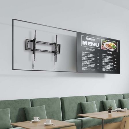 Soporte de Pared Inclinable Aisens WT120T-243 para TV de 60-120'/ hasta 160kg Soporte de Pared Inclinable Aisens WT120T-243 para TV de 60-120'/ hasta 160kg