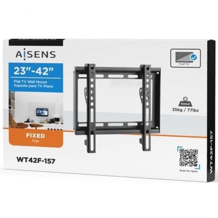 Soporte de Pared Fijo Aisens WT42F-157 para TV de 32-42'/ hasta 35kg Soporte de Pared Fijo Aisens WT42F-157 para TV de 32-42'/ hasta 35kg