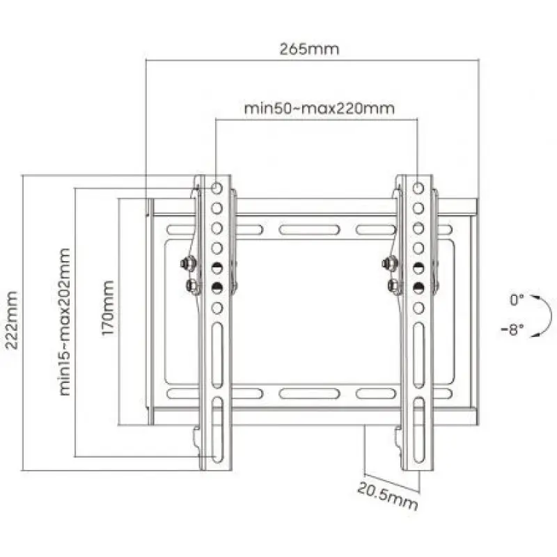 Soporte de Pared Inclinable Aisens WT42T-159 para TV de 23-42'/ hasta 35kg Soporte de Pared Inclinable Aisens WT42T-159 para TV de 23-42'/ hasta 35kg