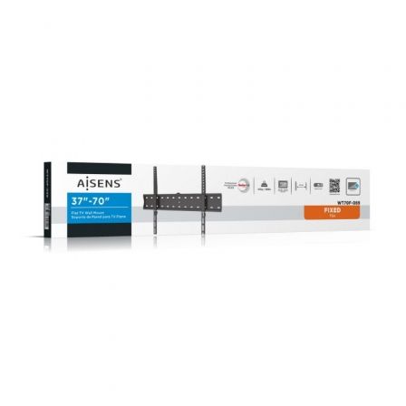 Soporte de Pared Fijo Aisens WT70F-069 para TV de 37-70'/ hasta 40kg Soporte de Pared Fijo Aisens WT70F-069 para TV de 37-70'/ hasta 40kg