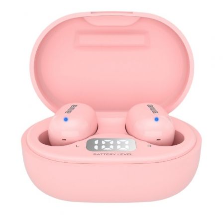 Auriculares Bluetooth Aiwa EBTW-150 con estuche de carga/ Autonomía 3h/ Rosas Auriculares Bluetooth Aiwa EBTW-150 con estuche de carga/ Autonomía 3h/ Rosas
