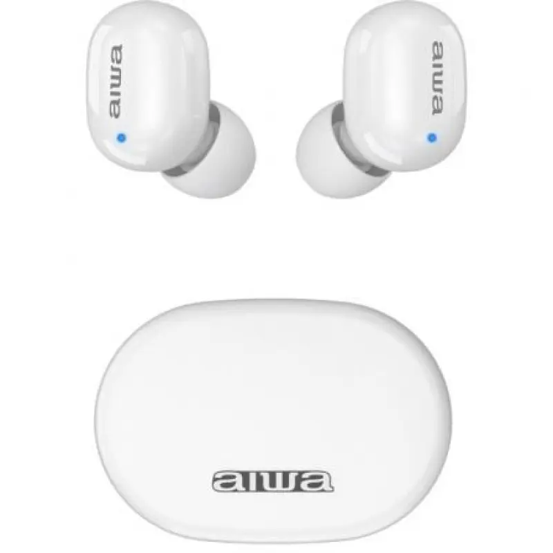 Auriculares Bluetooth Aiwa EBTW-150WTMKII con estuche de carga/ Autonomía 3h/ Blancos Auriculares Bluetooth Aiwa EBTW-150WTMKII con estuche de carga/ Autonomía 3h/ Blancos