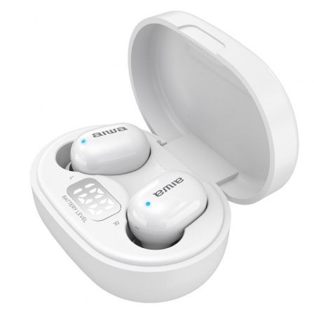 Auriculares Bluetooth Aiwa EBTW-150WTMKII con estuche de carga/ Autonomía 3h/ Blancos Auriculares Bluetooth Aiwa EBTW-150WTMKII con estuche de carga/ Autonomía 3h/ Blancos