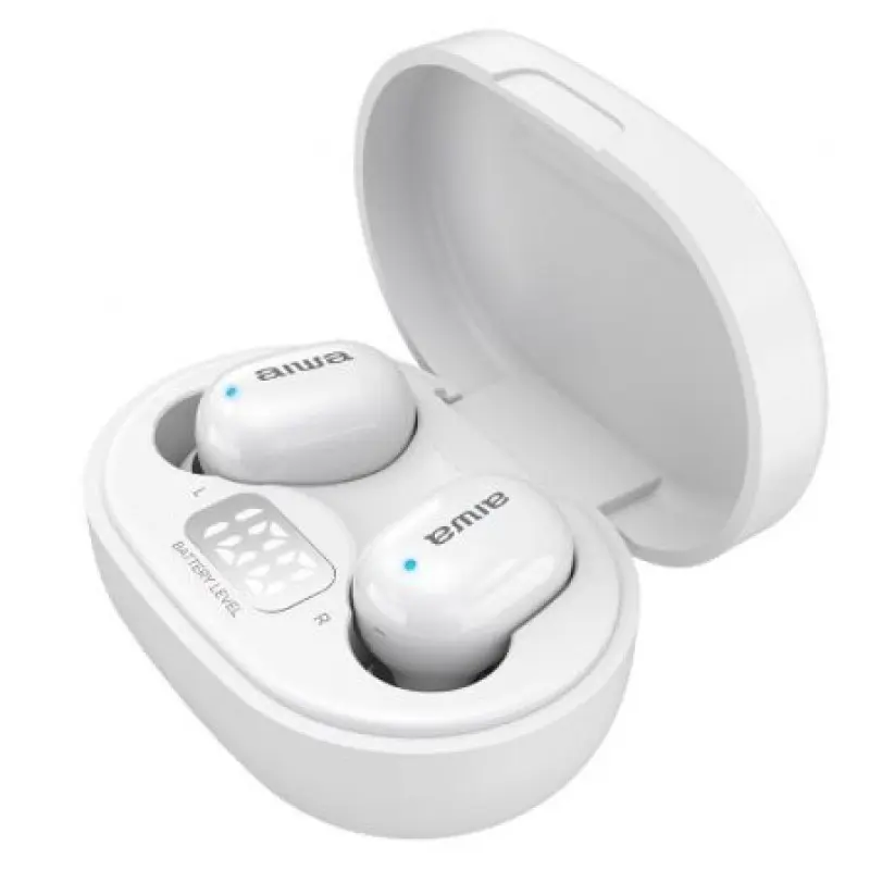 Auriculares Bluetooth Aiwa EBTW-150WTMKII con estuche de carga/ Autonomía 3h/ Blancos Auriculares Bluetooth Aiwa EBTW-150WTMKII con estuche de carga/ Autonomía 3h/ Blancos