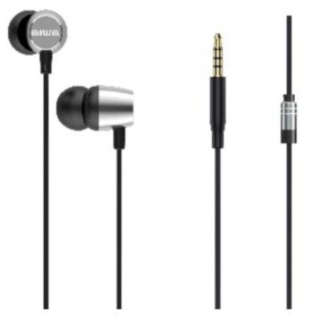 Auriculares Intrauditivos Aiwa ESTM-20SL/ con Micrófono/ Jack 3.5/ Plateados Auriculares Intrauditivos Aiwa ESTM-20SL/ con Micrófono/ Jack 3.5/ Plateados
