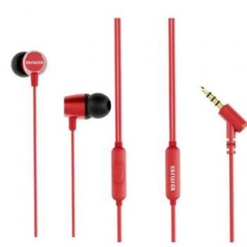 Auriculares Intrauditivos Aiwa ESTM-30RD/ con Micrófono/ Jack 3.5/ Rojos Auriculares Intrauditivos Aiwa ESTM-30RD/ con Micrófono/ Jack 3.5/ Rojos
