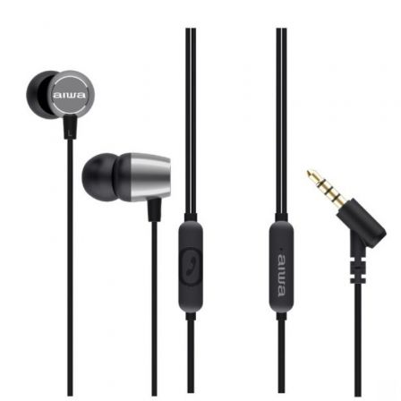 Auriculares Intrauditivos Aiwa ESTM-30SL/ con Micrófono/ Jack 3.5/ Plateados Auriculares Intrauditivos Aiwa ESTM-30SL/ con Micrófono/ Jack 3.5/ Plateados
