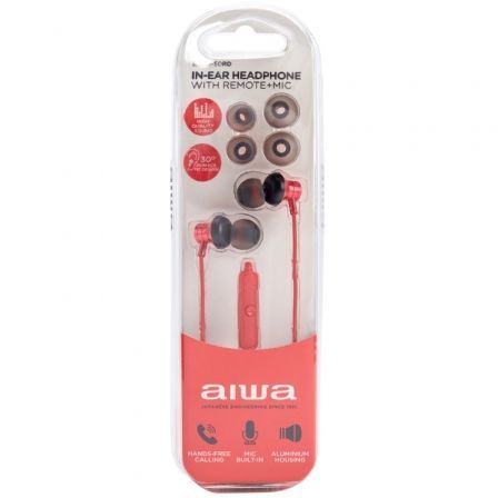 Auriculares Intrauditivos Aiwa ESTM-50RD/ con Micrófono/ Jack 3.5/ Rojos Auriculares Intrauditivos Aiwa ESTM-50RD/ con Micrófono/ Jack 3.5/ Rojos