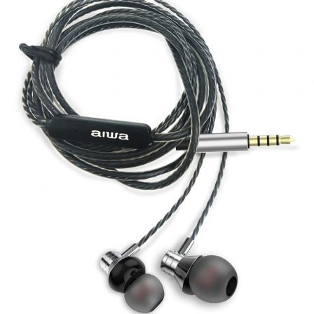 Auriculares Intrauditivos Aiwa ESTM-50SL/ con Micrófono/ Jack 3.5/ Plateados Auriculares Intrauditivos Aiwa ESTM-50SL/ con Micrófono/ Jack 3.5/ Plateados