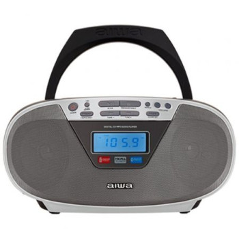 Radio CD Aiwa BoomBox BBTU-400SL/ 6W/ Plata Radio CD Aiwa BoomBox BBTU-400SL/ 6W/ Plata