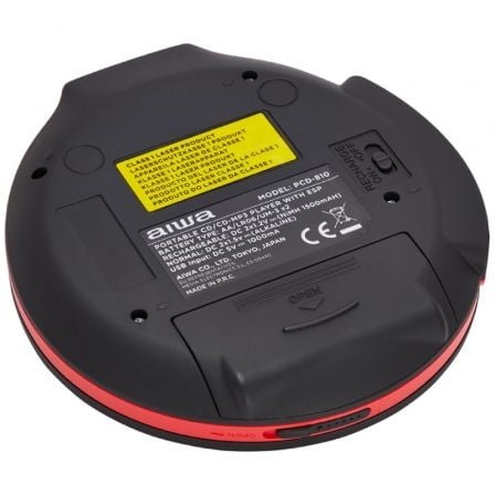 Reproductor de CD/CDR/MP3 Aiwa Walk PCD-810RD/ Rojo Reproductor de CD/CDR/MP3 Aiwa Walk PCD-810RD/ Rojo