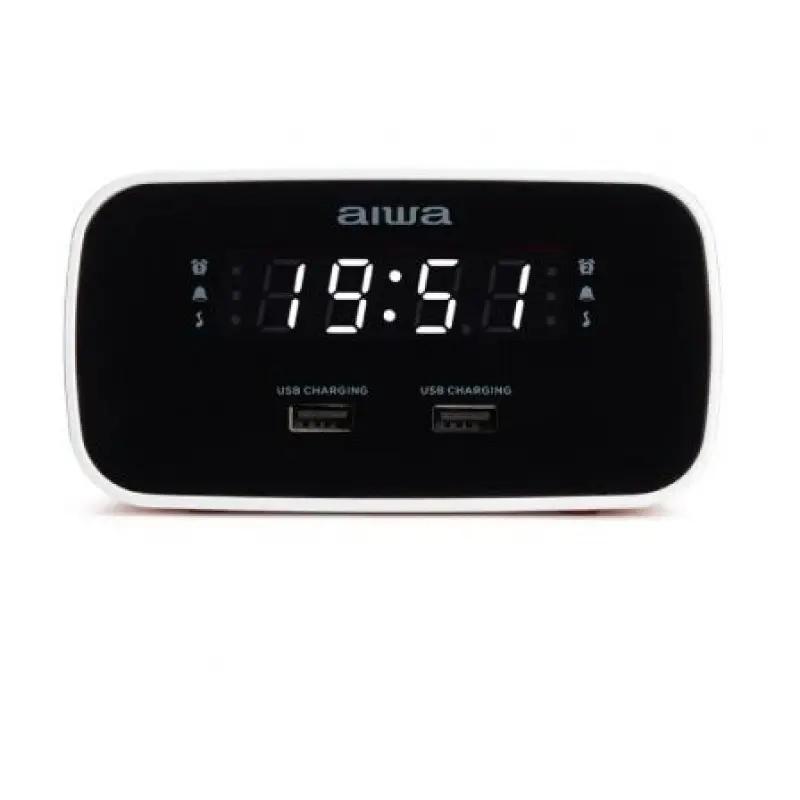 Despertador Aiwa CRU-19RD/ Radio FM/ Rojo Despertador Aiwa CRU-19RD/ Radio FM/ Rojo