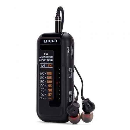 Radio Portátil Aiwa R-22BK/ Negra Radio Portátil Aiwa R-22BK/ Negra