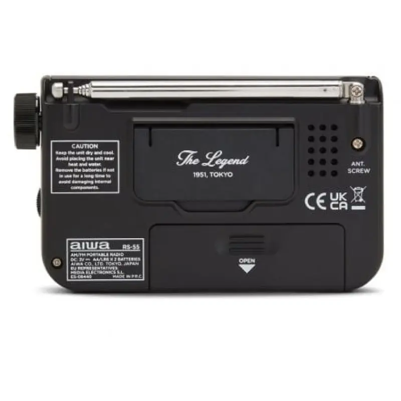 Radio Portátil Aiwa RS-55BK/ Negra Radio Portátil Aiwa RS-55BK/ Negra