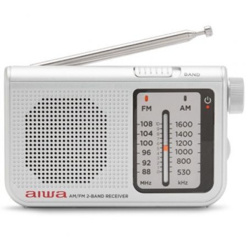 Radio Portátil Aiwa RS-55SL/ Plata Radio Portátil Aiwa RS-55SL/ Plata