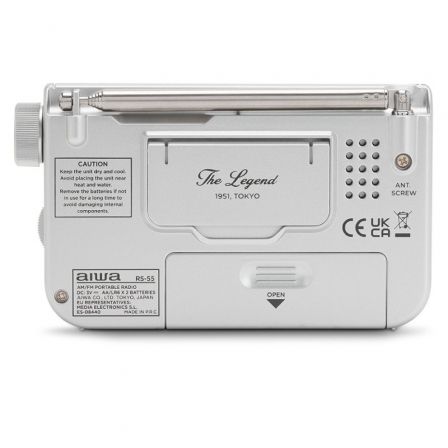 Radio Portátil Aiwa RS-55SL/ Plata Radio Portátil Aiwa RS-55SL/ Plata