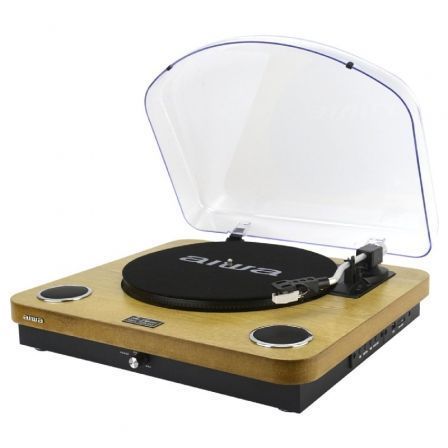 Tocadiscos Aiwa GBTUR-120WDMKII/ Bluetooth/ Radio FM/ Conversor a MP3 Tocadiscos Aiwa GBTUR-120WDMKII/ Bluetooth/ Radio FM/ Conversor a MP3