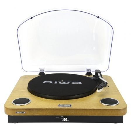 Tocadiscos Aiwa GBTUR-120WDMKII/ Bluetooth/ Radio FM/ Conversor a MP3 Tocadiscos Aiwa GBTUR-120WDMKII/ Bluetooth/ Radio FM/ Conversor a MP3