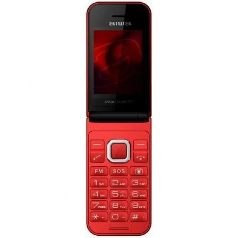 Teléfono Móvil Aiwa FP-24RD para Personas Mayores/ Rojo Teléfono Móvil Aiwa FP-24RD para Personas Mayores/ Rojo