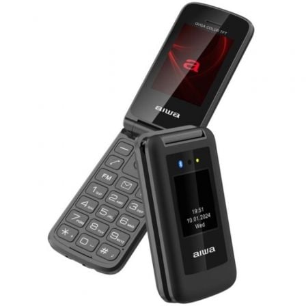Teléfono Móvil Aiwa FP-30-2G BK para Personas Mayores/ Negro Teléfono Móvil Aiwa FP-30-2G BK para Personas Mayores/ Negro