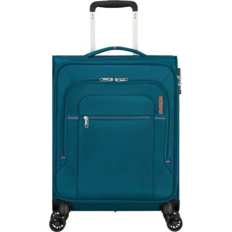 Maleta de Cabina American Tourister Crosstrack Spinner 55cm/ 55x40x20cm/ 4 Ruedas/ Marino y Naranja Maleta de Cabina American Tourister Crosstrack Spinner 55cm/ 55x40x20cm/ 4 Ruedas/ Marino y Naranja