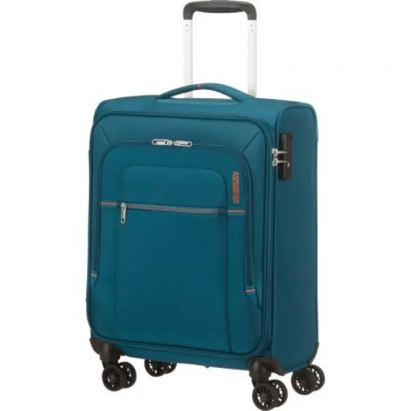 Maleta de Cabina American Tourister Crosstrack Spinner 55cm/ 55x40x20cm/ 4 Ruedas/ Marino y Naranja Maleta de Cabina American Tourister Crosstrack Spinner 55cm/ 55x40x20cm/ 4 Ruedas/ Marino y Naranja