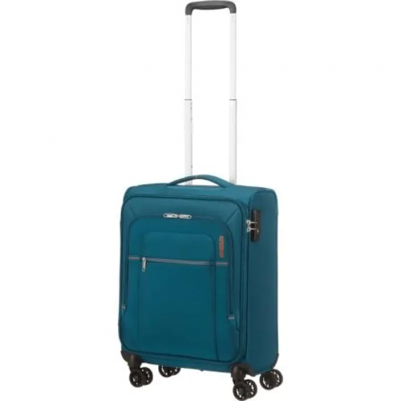 Maleta de Cabina American Tourister Crosstrack Spinner 55cm/ 55x40x20cm/ 4 Ruedas/ Marino y Naranja Maleta de Cabina American Tourister Crosstrack Spinner 55cm/ 55x40x20cm/ 4 Ruedas/ Marino y Naranja