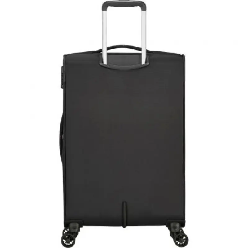 Maleta Mediana American Tourister Crosstrack Spinner Expansible 67cm/ 67.5x42x27.5cm/ 4 Ruedas/ Gris y Rojo Maleta Mediana American Tourister Crosstrack Spinner Expansible 67cm/ 67.5x42x27.5cm/ 4 Ruedas/ Gris y Rojo