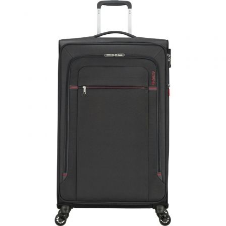 Maleta Mediana American Tourister Crosstrack Spinner Expansible 79cm/ 79x46.5x30.5cm/ 4 Ruedas/ Gris y Rojo Maleta Mediana American Tourister Crosstrack Spinner Expansible 79cm/ 79x46.5x30.5cm/ 4 Ruedas/ Gris y Rojo