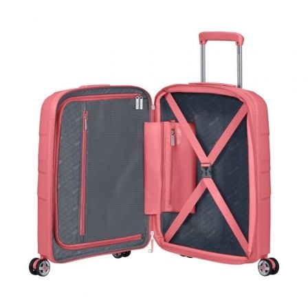 Maleta de Cabina American Tourister Starvibe Spinner 55cm/ 55x40x20cm/ 4 Ruedas/ Coral Maleta de Cabina American Tourister Starvibe Spinner 55cm/ 55x40x20cm/ 4 Ruedas/ Coral