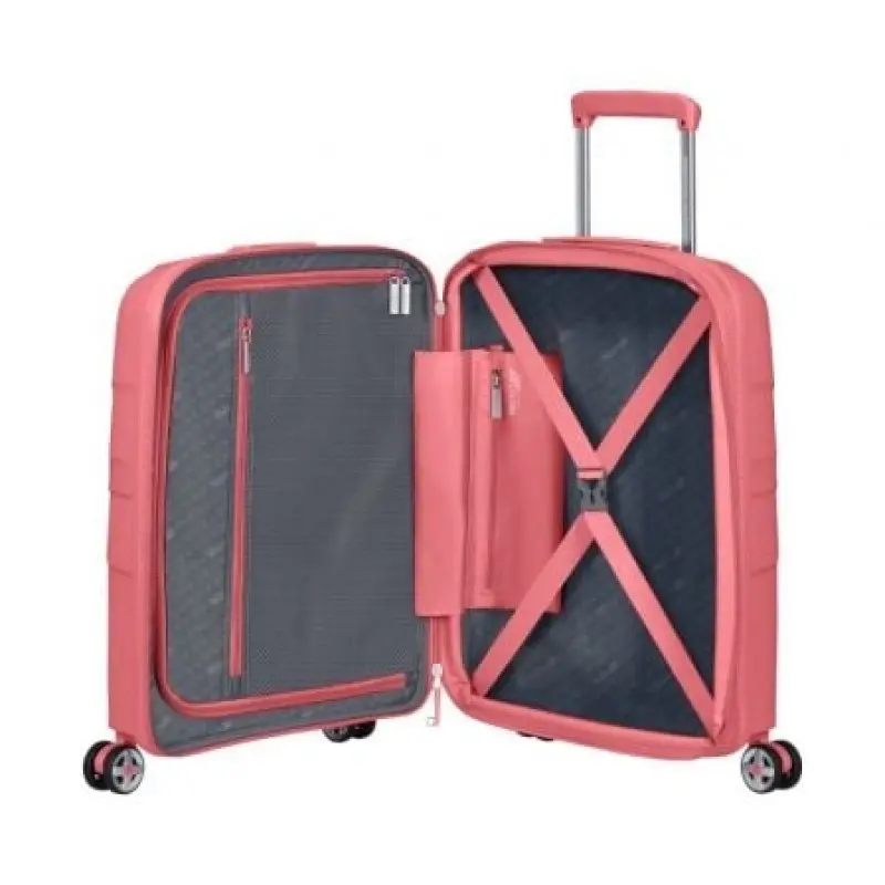 Maleta de Cabina American Tourister Starvibe Spinner 55cm/ 55x40x20cm/ 4 Ruedas/ Coral Maleta de Cabina American Tourister Starvibe Spinner 55cm/ 55x40x20cm/ 4 Ruedas/ Coral