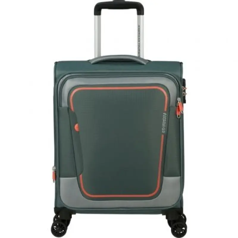 Maleta de Cabina American Tourister Pulsonic Spinner 55cm/ 55x40x23cm/ 4 Ruedas/ Verde Bosque Oscuro Maleta de Cabina American Tourister Pulsonic Spinner 55cm/ 55x40x23cm/ 4 Ruedas/ Verde Bosque Oscuro