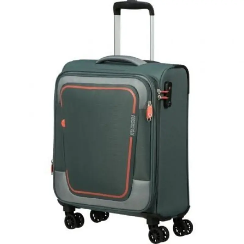 Maleta de Cabina American Tourister Pulsonic Spinner 55cm/ 55x40x23cm/ 4 Ruedas/ Verde Bosque Oscuro Maleta de Cabina American Tourister Pulsonic Spinner 55cm/ 55x40x23cm/ 4 Ruedas/ Verde Bosque Oscuro