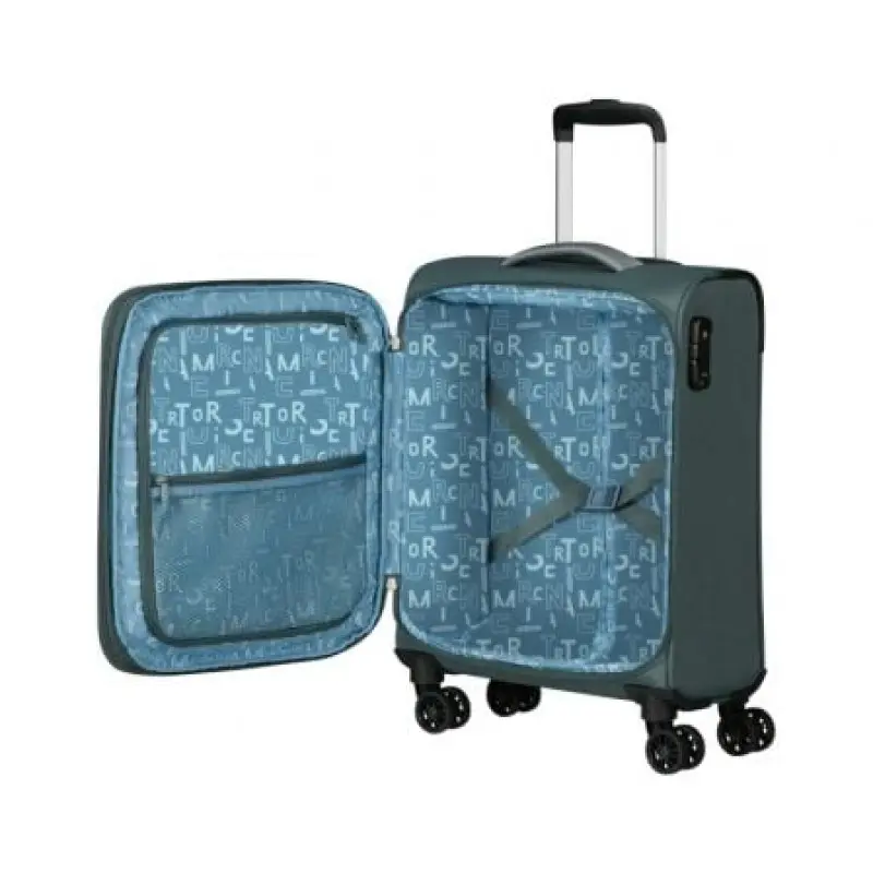 Maleta de Cabina American Tourister Pulsonic Spinner 55cm/ 55x40x23cm/ 4 Ruedas/ Verde Bosque Oscuro Maleta de Cabina American Tourister Pulsonic Spinner 55cm/ 55x40x23cm/ 4 Ruedas/ Verde Bosque Oscuro