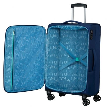 Maleta de Cabina American Tourister Sea Seeker Spinner 68cm/ 68x43x25cm/ 4 Ruedas/ Marino Combate Maleta de Cabina American Tourister Sea Seeker Spinner 68cm/ 68x43x25cm/ 4 Ruedas/ Marino Combate