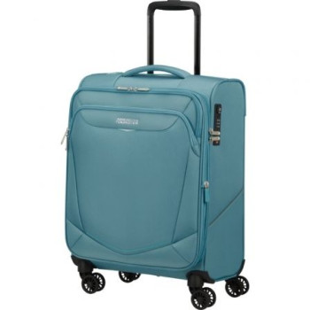 Maleta de Cabina American Tourister SummerRide Spinner 55cm/ 55x40x23cm/ 4 Ruedas/ Azul Brisa Maleta de Cabina American Tourister SummerRide Spinner 55cm/ 55x40x23cm/ 4 Ruedas/ Azul Brisa