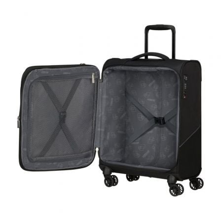 Maleta de Cabina American Tourister SummerRide Spinner 55cm/ 55x40x23cm/ 4 Ruedas/ Negra Maleta de Cabina American Tourister SummerRide Spinner 55cm/ 55x40x23cm/ 4 Ruedas/ Negra