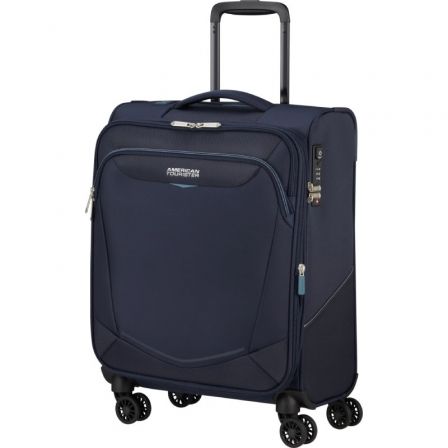 Maleta de Cabina American Tourister SummerRide Spinner 55cm/ 55x40x23cm/ 4 Ruedas/ Azul Marino Maleta de Cabina American Tourister SummerRide Spinner 55cm/ 55x40x23cm/ 4 Ruedas/ Azul Marino