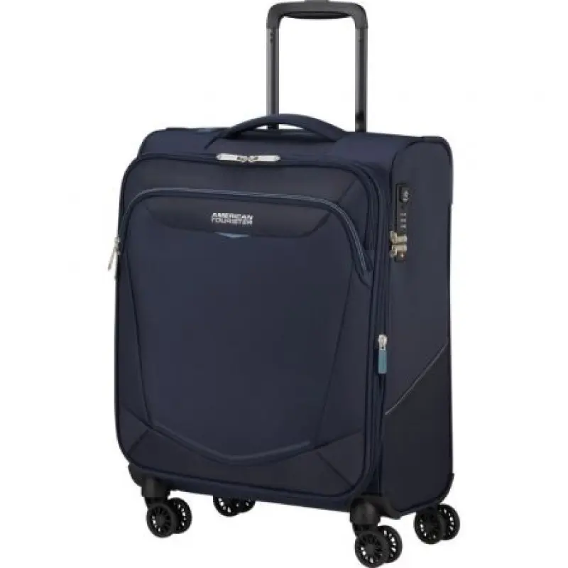 Maleta de Cabina American Tourister SummerRide Spinner 55cm/ 55x40x23cm/ 4 Ruedas/ Azul Marino Maleta de Cabina American Tourister SummerRide Spinner 55cm/ 55x40x23cm/ 4 Ruedas/ Azul Marino