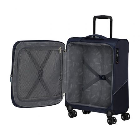 Maleta de Cabina American Tourister SummerRide Spinner 55cm/ 55x40x23cm/ 4 Ruedas/ Azul Marino Maleta de Cabina American Tourister SummerRide Spinner 55cm/ 55x40x23cm/ 4 Ruedas/ Azul Marino