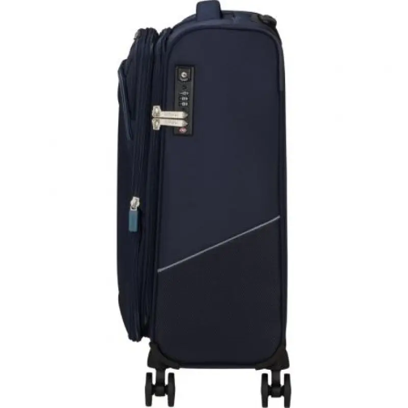 Maleta de Cabina American Tourister SummerRide Spinner 55cm/ 55x40x23cm/ 4 Ruedas/ Azul Marino Maleta de Cabina American Tourister SummerRide Spinner 55cm/ 55x40x23cm/ 4 Ruedas/ Azul Marino