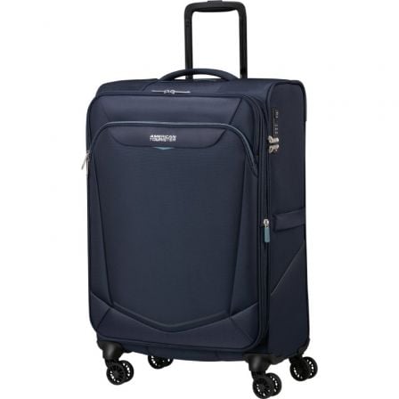 Maleta Mediana American Tourister SummerRide Spinner 69cm/ 69x43x29cm/ 4 Ruedas/ Azul Marino Maleta Mediana American Tourister SummerRide Spinner 69cm/ 69x43x29cm/ 4 Ruedas/ Azul Marino