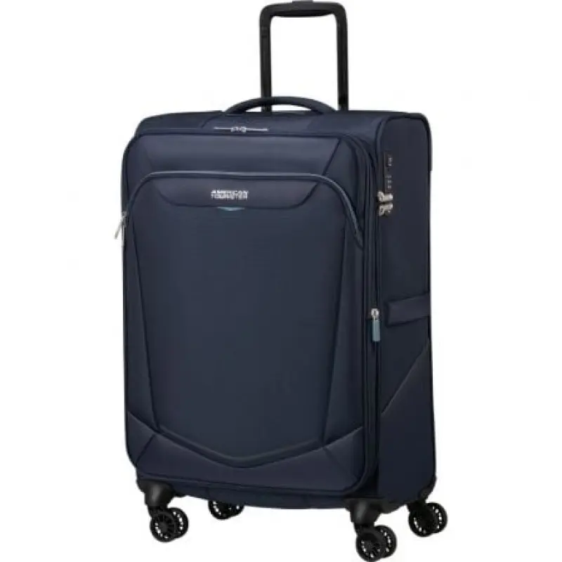 Maleta Mediana American Tourister SummerRide Spinner 69cm/ 69x43x29cm/ 4 Ruedas/ Azul Marino Maleta Mediana American Tourister SummerRide Spinner 69cm/ 69x43x29cm/ 4 Ruedas/ Azul Marino