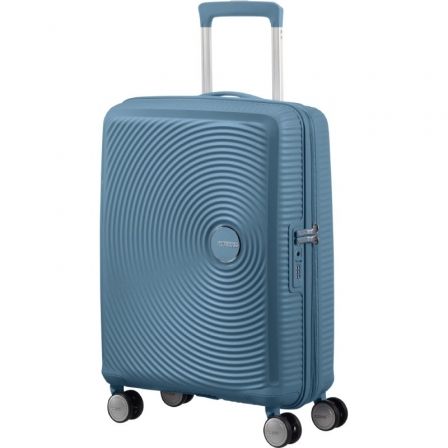 Maleta de Cabina American Tourister SoundBox Spinner 55cm/ 55x40x20cm/ 4 Ruedas/ Azul Piedra Maleta de Cabina American Tourister SoundBox Spinner 55cm/ 55x40x20cm/ 4 Ruedas/ Azul Piedra