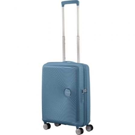 Maleta de Cabina American Tourister SoundBox Spinner 55cm/ 55x40x20cm/ 4 Ruedas/ Azul Piedra Maleta de Cabina American Tourister SoundBox Spinner 55cm/ 55x40x20cm/ 4 Ruedas/ Azul Piedra