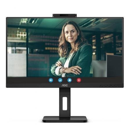 Monitor Profesional AOC 24P3CW 23.8'/ Full HD/ Webcam/ Multimedia/ Regulable en altura/ Negro Monitor Profesional AOC 24P3CW 23.8'/ Full HD/ Webcam/ Multimedia/ Regulable en altura/ Negro