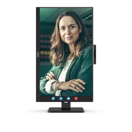 Monitor Profesional AOC 24P3CW 23.8'/ Full HD/ Webcam/ Multimedia/ Regulable en altura/ Negro Monitor Profesional AOC 24P3CW 23.8'/ Full HD/ Webcam/ Multimedia/ Regulable en altura/ Negro