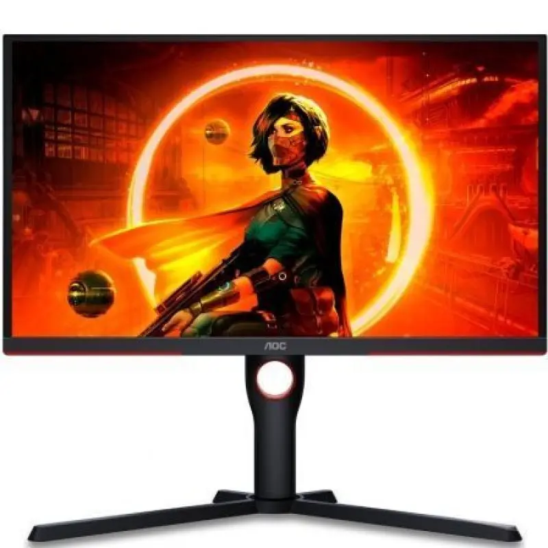 Monitor Gaming AOC 25G3ZM/BK 24.5'/ Full HD/ 0.5ms/ 240Hz/ VA/ Regulable en altura/ Negro y Rojo Monitor Gaming AOC 25G3ZM/BK 24.5'/ Full HD/ 0.5ms/ 240Hz/ VA/ Regulable en altura/ Negro y Rojo